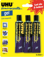 Logo Uhu colle universelle gel, set de 3, contenu: 3 x 35 ml 5664666