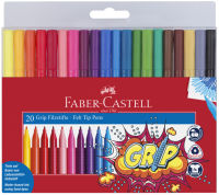 Logo tui de 20 stylos feutres grip colour marker - faber-castell  5653805