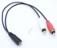 Logo Adaptateur jack 3,5 femelle stereo vers 2 rca male m531952