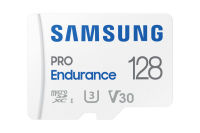 Logo Samsung pro endurance microsd class10 128go incl adapter r100/w40 up to 70080 hours 4535640