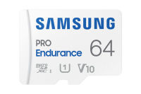 Logo Samsung pro endurance microsd class10 64go incl adapter r100/w30 up to 35040 hours 4535629