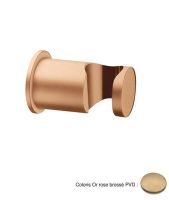 Logo Support douchette rond mural laiton or rose brosse hydrotherapie - pd44934p or rose bross� pvd
