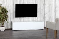 Logo Meuble studio pour cran plat sta160fwhtwhtbw
