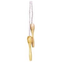 Logo Corde  sauter, manche en bois laqu wg106
