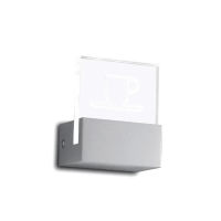 Logo Applique murale signalizaci�n carr�   0,6w   [pj-a-920-al]  - finition aluminium