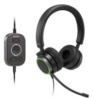 Logo Casque telephonique duo usb-a jack 3.5mm avec telecommande lumiere occupation a330d