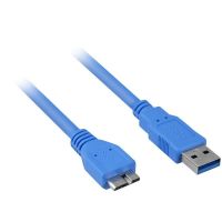 Logo Micro usb 3.0 usb cable 3 m  micro-usb b usb a blue w128285790