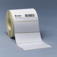 Logo Printer label blanc  self-adhesive printer label w128443795