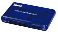 Logo Hama lecteur de cartes usb 2.0, 35 en 1, bleu 1655348