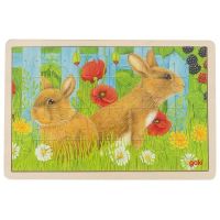 Logo Puzzle nos lapins dans le jardin 57484