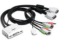 Logo Trendnet tk-214i - cbles kvm 2 ports usb - dvi + audio