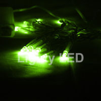 Logo Lot de 10 guirlandes 30 led verte sur piles llg002x10