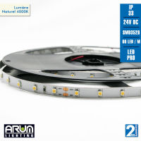 Logo Rouleau de 5m pro 24v 3528 60led/m 4000k ar3485