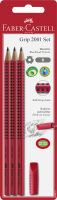 Logo Faber-castell kit crayon grip 2001, blister, vert clair 5660643