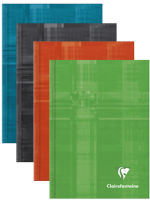 Logo Clairefontaine carnet brochure 192 pages 105x148cm 5x5. couverture carte assortie 705403