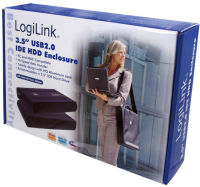 Logo Logilink botier pour disque dur ide 2,5', usb 2.0, noir 11111583