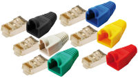 Logo Logilink connecteur mle rj45, cat.5e, bleu, avec manchon de 11112239