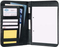 Logo Serviette-classeur elegance, a5, simili-cuir/nylon, noir - wedo  62585801