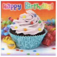 Logo Susy card carte d'anniversaire 3d 'cupcake' 11400306