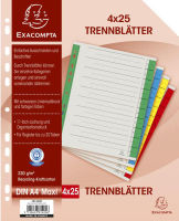 Logo Exacompta intercalaires, a4 extra large, jaune 8701506