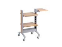 Logo Protech mobile trolley silver/maple 100356