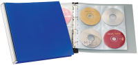 Logo Durable album cd/dvd 96, classeur � anneaux, pp, argent/bleu 9527723