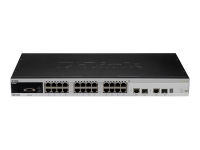 Logo 24-port fast ethe layer 2 xstack switch des-3528