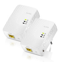Logo 2 adaptateurs cpl homeplug av2 600 mbps - rj45 gbps  ? cryptage aes 128 - qos zy-pla5205duo