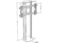 Logo Plasmatech socle  sceller 180 cm fixation universelle 69cm  401823