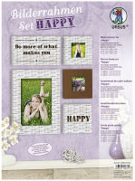 Logo Ursus assortiment de cadre � photo 'happy', aspect de rotin 57910216