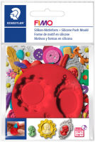 Logo Fimo forme de motif en silicone 'cam�e', 3 motifs de broches 57890205