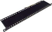 Logo Logilink panneau de brassage 19' cat.6, 24 ports, noir, 11115940