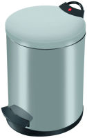 Logo Hailo poubelle � p�dale t2.m, rond, 11 litres, blanc 6520005