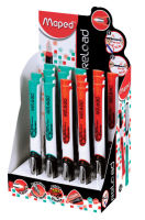 Logo Maped stylo plume reload, couleurs assorties, prsentoir 18 82222712
