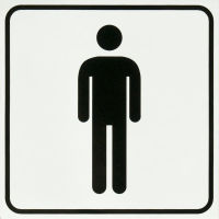 Logo Smartboxpro etiquette pictogramme 'wc pour hommes', 160 x 71600139