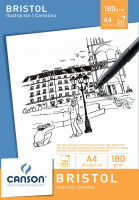 Logo Canson bloc papier dessin bristol, a4, 180 g/m2, blanc 5297674