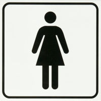 Logo Smartboxpro etiquette pictogramme 'wc pour dames', 160 x 71600140