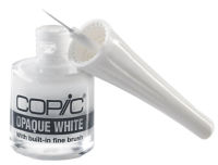 Logo Copic opaque white, dans un flacon en verre avec pinceau 70001272