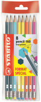 Logo Stabilo crayon graphite pencil 160 avec gomme, hexagonal 5550116