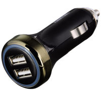 Logo Hama chargeur pour automobile usb 'dual', 3100 ma, noir 1614128