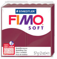 Logo Fimo soft pte  modeler, durcit au four, merlot, 57 g, 57890137