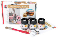 Logo Marabu peinture � effet colorado gold, kit modern concept 57202060
