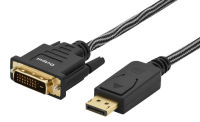 Logo Ednet cble adaptateur displayport dvi (24+1), m/m, 2m, ul, ce, noir, contacts dors 84502 704796