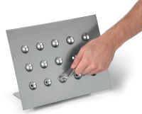 Logo Durable prsentoir de table duraview a4 portrait ou paysage - hauteur max : 33,5 cm - argent mtalli 316387