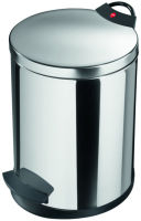 Logo Hailo poubelle � p�dale t2 m, rond, 11 litres, rouge 6520007