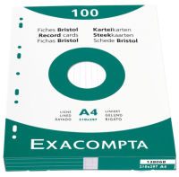 Logo Exacompta fiches bristol, a4, lign�, orange 8700858