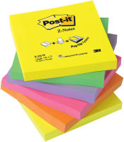 Logo Post-it bloc-note adh�sif z-notes, 76 x 76 mm, 6 couleurs 9003306