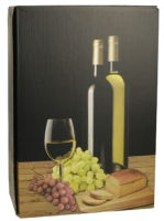 Logo Papstar bote carton pour vin 'vin blanc', pour 1 bouteille 6410238