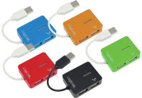 Logo Logilink hub usb 2.0 smile, 4 ports, rouge 11112363