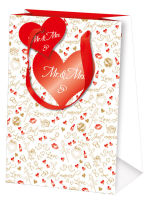 Logo Susy card sachet cadeau pour mariage 'just married', petit 11414539